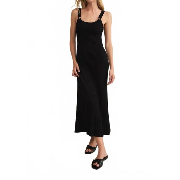 Z SUPPLY Dresses & Skirts - NWT | Z SUPPLY | SALINAS MIDI DRESS IN BLACK | SIZE: L